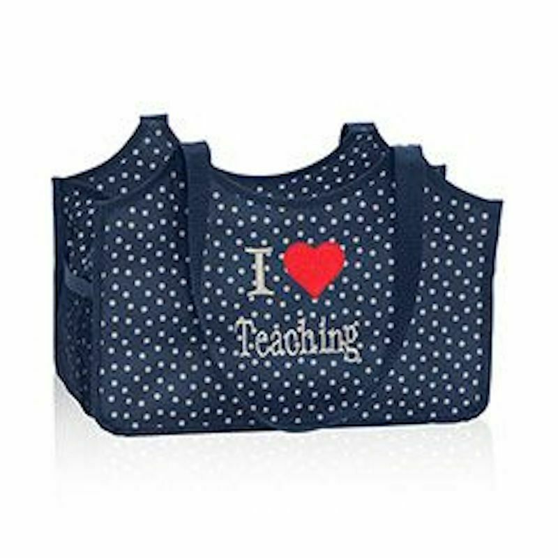 Thirty One Organizing Utility Keep it Tote Cosmetic Bag 31 gift in Navy Dancing Dot