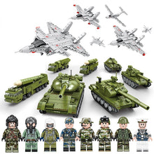 Load image into Gallery viewer, 1260PCS Military Tank Airplane Figure Model Toy Building Block Brick Gift Kids Compatible Lego