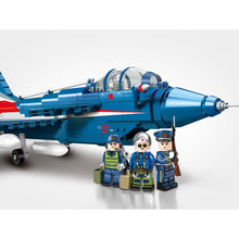 Load image into Gallery viewer, 705PCS Military WW2 J-10 Vigorous Dragon Air Fighter Stand Figure Model Toy Building Block Brick Gift Kids