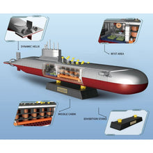 Load image into Gallery viewer, 1105PCS Military WW2 Project 941 Shark Typhoon Class Nuclear Submarine Figure Model Toy Building Block Brick Gift Kids Compatible Lego 1:280