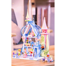 Load image into Gallery viewer, 447PCS MOC Girls Dream Ice Snow Fairy Tale Castle Princess Prince Figure Model Toy Building Block Brick Gift Kids