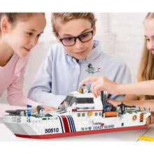 Load image into Gallery viewer, 1213PCS Military Coast Guard Ship Boat Figure Model Toy Building Block Brick Gift Kids Compatible Lego