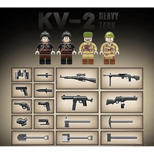 Load image into Gallery viewer, 1180PCS Military WW2 KV-2 Heavy Tank Figure Model Toy Building Block Brick Gift Kids Compatible Lego