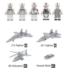 Load image into Gallery viewer, 2002PCS Military WW2 2in1 Shandong Aircraft Carrier 001A Arleigh Burke Class Destroyer Figure Model Toy Building Block Brick Gift Kids