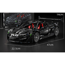 Load image into Gallery viewer, 3686PCS MOC Statoc Large Technic Speed Black P1 Super Racing Sports Car Model Toy Building Block Brick Gift Kids Compatible Lego 1:8