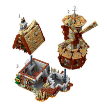 Load image into Gallery viewer, 2808PCS MOC City Town Medieval Windmill House Model Toy Building Block Brick Gift Kids Compatible Lego