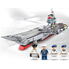 Load image into Gallery viewer, 902PCS Military WW2 USS GeraldR Ford Class CVN-78 Aircraft Carrier Figure Model Toy Building Block Brick Gift Kids