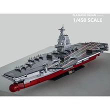 Load image into Gallery viewer, Military WW2 Large 003 PLA NAVY Fujian Aircraft Carrier Ship Model Toy Building Block Brick Gift Kids 1:450