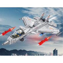 Load image into Gallery viewer, 366PCS Military WW2 J-15 Flying Shark Flanker Air Fighter Figure Model Toy Building Block Brick Gift Kids Compatible Lego