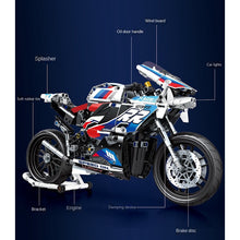 Load image into Gallery viewer, MOC Technic Motorcycle Motor Bike M1000RR HP2 G310R Z900 Model Toy Building Block Brick Gift Kids