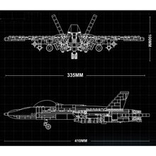 Load image into Gallery viewer, 753PCS MOC Military WW2 F-16 Fighting Falcon Fighter Air Plane Figure Model Toy Building Block Brick Gift Kids