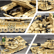 Load image into Gallery viewer, 801PCS 2in1 M1A2 Abrams Main Battle Tank HUMMER H2 Model Toy Figure Building Block Brick Gift Kids