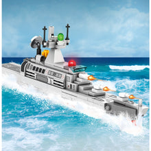 Load image into Gallery viewer, 706PCS Military WW2 4in1 HQ-6 Missle Y-20 J-11 Battle Ship Air Fighter Model Toy Building Block Brick Gift Kids Compatible Lego