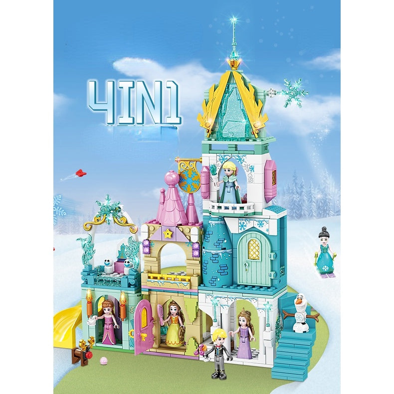 572PCS MOC Girl Magic Dream Castle Fairy Tales Figure Toy Model