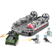 Load image into Gallery viewer, 393PCS Military WW2 Type 726 LCAC Yuyi Class Air Cushion Landing Craft Figure Model Toy Building Block Brick Gift Kids Compatible Lego