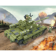 Load image into Gallery viewer, 661PCS Military WW2 T-34 Battle Tank Figure Model Toy Building Block Brick Gift Kids