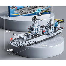 Load image into Gallery viewer, 1560PCS Military WW2 6in1 Large Guided Missile Destroyer Figure Model Toy Building Block Brick Gift Kids Compatible Lego