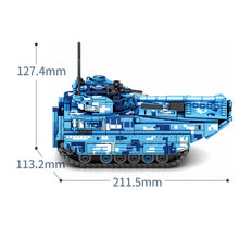 Load image into Gallery viewer, 644PCS MOC Military ZTD-05 AAV Amphibious Assault Vehicle Figure Model Toy Building Block Brick Gift Kids