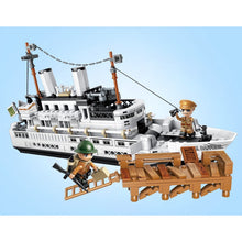 Load image into Gallery viewer, 455PCS Military WW2 Royal Daffodil Cruise Ship Figure Model Toy Building Block Brick Gift Kids