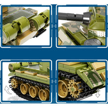 Load image into Gallery viewer, 427PCS Military WW2 T-62 Main Battle Tank Figure Model Toy Building Block Brick Gift Kids