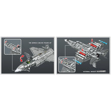 Load image into Gallery viewer, 1355PCS Military WW2 F-35 Lightning II Air Fighter Aircraft Figure Model Toy Building Block Brick Gift Kids Compatible Lego