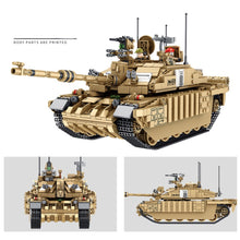 Load image into Gallery viewer, 1687PCS Military WW2 Challenger II Main Battle Tank Figure Model Toy Building Block Brick Gift Kids Compatible Lego 1:28