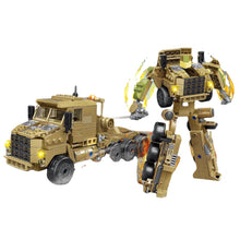 Load image into Gallery viewer, MOC Military WW2 Warrior Demining Transporter Armored Car Truck Transformer Mecha Model Toy Building Block Brick Gift Kids