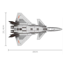 Load image into Gallery viewer, 270PCS Military J-20 Heavy Air Fighter Plane Model Building Block Brick Toy Gift Set Kids New