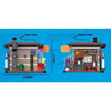 Load image into Gallery viewer, MOC Mini City Street Sushi Coffee Cuisine Restaurant Pharmacy Figure Toy Light Model Building Block Brick Gift Kids Compatible Lego