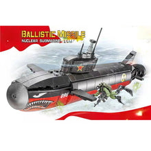 Load image into Gallery viewer, 435PCS Military WW2 Ballistic Missile Nuclear Submarine Figure Model Toy Building Block Brick Gift Kids
