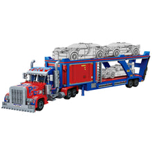 Load image into Gallery viewer, 1374PCS MOC Technic Racing Car Delivery Transportation Truck Model Toy Building Block Brick Gift Kids Compatible Lego
