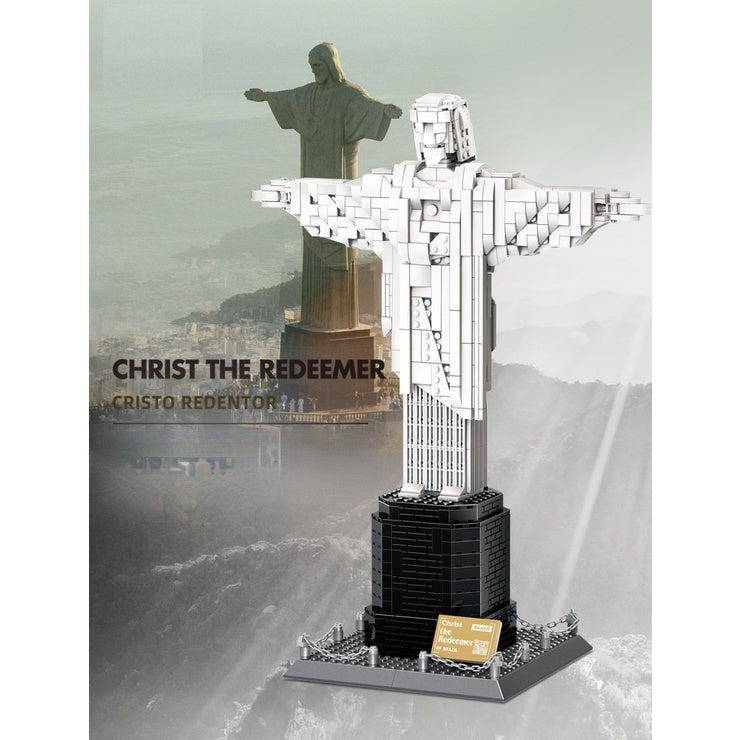 973PCS Architecture Christ The Redeemer Brazil Model Building – mycrazybuy store