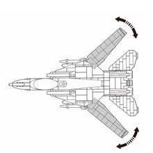 Load image into Gallery viewer, 404PCS Military WW2 F-14 Tomcat Air Fighter Aircraft Figure Model Toy Building Block Brick Gift Kids Compatible Lego 1:44
