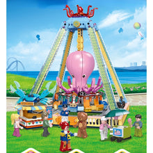 Load image into Gallery viewer, 1189PCS MOC City Funfair Amusement Park Pendulum Ride Figure Model Toy Building Block Brick Gift Kids Compatible Lego