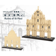 Load image into Gallery viewer, 1387PCS Architecture Ruins Of St. Paul Macau China Model Building Block Brick Toy Display Gift Set Kids New Compatible Lego