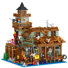 Load image into Gallery viewer, 1881PCS Micro Mini City Street Fishing Village Cabin House Pier Figure Model Toy Building Block Brick Gift Kids