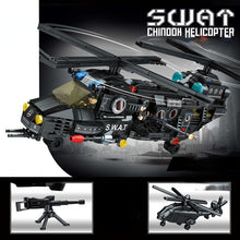 Load image into Gallery viewer, 712PCS Military WW2 SWAT CH-47 Chinook Helicopter Figure Model Toy Building Block Brick Gift Kids Compatible lego