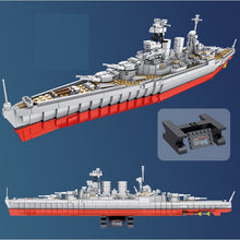 Load image into Gallery viewer, 1731PCS Military Admiral Class Ironclad HMS Hood Battleship Model Toy Building Block Brick Gift Kids Compatible Lego