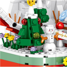 Load image into Gallery viewer, 878PCS MOC Micro Mini Christmas Eve Ferries Wheel Santa House Model Toy Building Block Brick Gift Kids Display Light