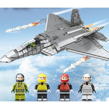 Load image into Gallery viewer, 1802PCS Military WW2 F-22 Raptor Air Fighter Aircraft Figure Model Toy Building Block Brick Gift Kids Compatible Lego