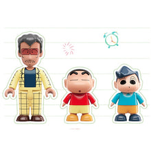 Load image into Gallery viewer, MOC Crayon Shin-chan Cat School Bus Comic Cartoon Figure Model Toy Building Block Brick Gift Kids