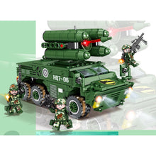 Load image into Gallery viewer, 450PCS Military WW2 HQ-7 Anti-aircraft Missile Truck Figure Model Toy Building Block Brick Gift Kids