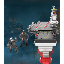 Load image into Gallery viewer, 1624PCS Military WW2 Shandong Aircraft Carrier Ship Figure Model Toy Building Block Brick Gift Kids Compatible Lego