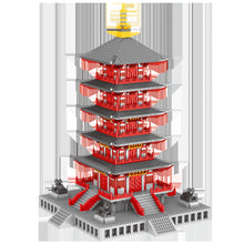 Load image into Gallery viewer, 4378PCS Architecture Hanshan Temple Tower Traditional Model Toy Building Block Brick Gift Kids