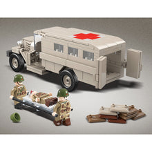 Load image into Gallery viewer, 334PCS Military WW2 GAZ-55 Ambulance Truck Figure Model Toy Building Block Brick Gift Kids