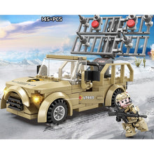 Load image into Gallery viewer, 697PCS MOC Military WW2 4in1 Metre Wave Radar Truck Vehicle Figure Model Toy Building Block Brick Gift Kids