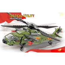Load image into Gallery viewer, 389PCS Military WW2 Tactical Utility Helicopter Figure Model Toy Building Block Brick Gift Kids