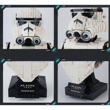Load image into Gallery viewer, MOC Star War Hunter Trooper Darth Lord Bust Figure Model Toy Building Block Brick Gift Kids