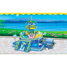 Load image into Gallery viewer, 1396PCS MOC City Funfair Amusement Park Roundabout Carrousel Figure Model Toy Building Block Brick Gift Kids Compatible Lego