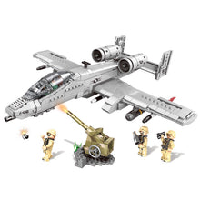Load image into Gallery viewer, 961PCS Military WW2 A-10 Thunderbolt Hog Air Fighter Figure Model Toy Building Block Brick Gift Kids